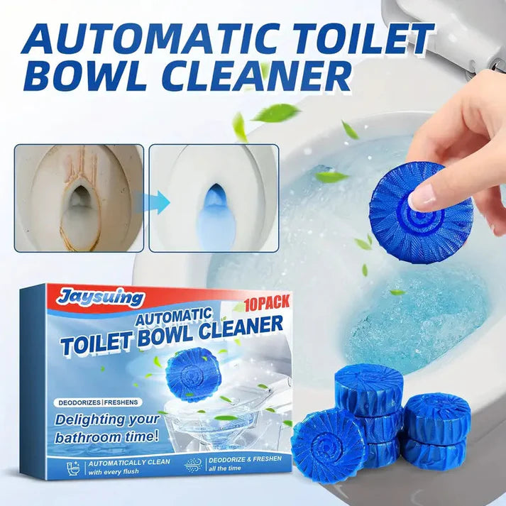 Automatic Toilet Cleaning Tablets  - Toilet Deodorizer, Fights Stains & Freshens Air (Buy 1 Get 1 Free)