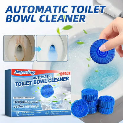 Automatic Toilet Cleaning Tablets  - Toilet Deodorizer, Fights Stains & Freshens Air (Buy 1 Get 1 Free)