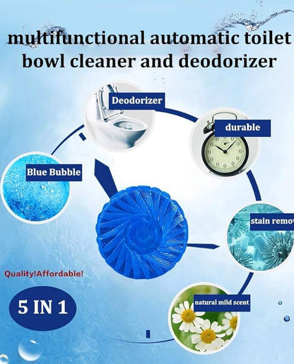 Automatic Toilet Cleaning Tablets  - Toilet Deodorizer, Fights Stains & Freshens Air (Buy 1 Get 1 Free)