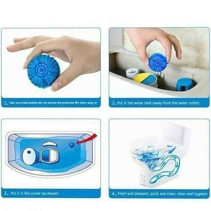 Automatic Toilet Cleaning Tablets  - Toilet Deodorizer, Fights Stains & Freshens Air (Buy 1 Get 1 Free)