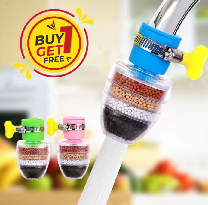 Multi-Layer Activated Carbon Water Faucet Filter (Buy 1 Get 1 Free)