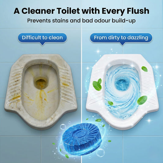 Blue Bubble Tablets | Automatic Toilet Cleaning Tablets (Buy 1 Get 1 Free)