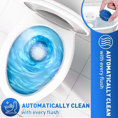 Automatic Toilet Cleaning Tablets  - Toilet Deodorizer, Fights Stains & Freshens Air (Buy 1 Get 1 Free)